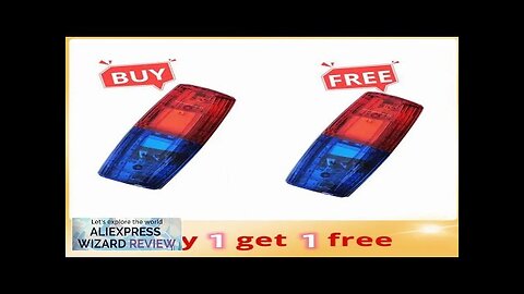 LED Red Blue Multifunction Clip Flashing Warning Safety Shoulder Police Lights USB Review