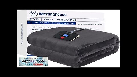 Westinghouse Electric Blanket Twin Size Super Cozy Soft Flannel 62" x 84" Review