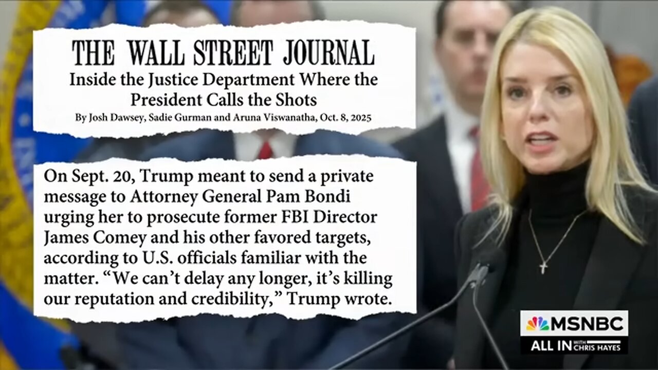 New reporting CONFIRMS Trump accidentally posted DM to Bondi ordering prosecutions