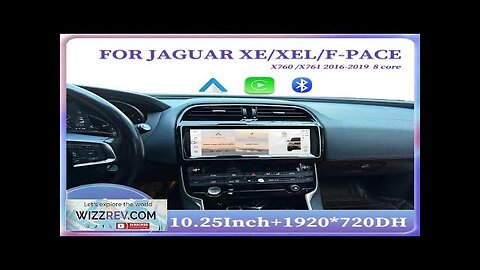 10.25" For Jaguar XE/F-PACE X760 X761 Android 14 GPS Radio Multimedia Player Review