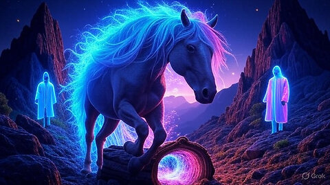 "The Enigmatic Horse: Secrets of the Alpine Abyss!"