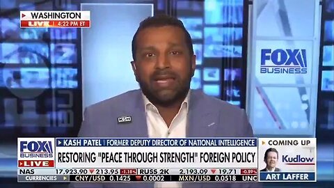 Zionist Shill Kash Patel: “We need America to wake up and prioritize Israel.”