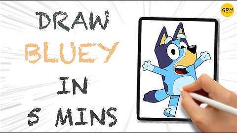 Bluey in 5 Minutes What's the SECRET to Drawing Like a Pro