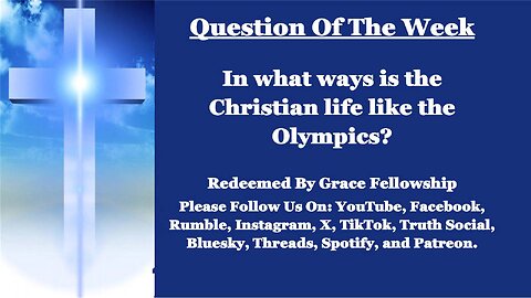 Invitation To The RBGF "Question of the Week" LIVE