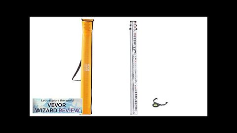 VEVOR Aluminum Grade Rod 9-Feet/8ths 3 Sections Telescopic Measuring Rod Double-Sided Review