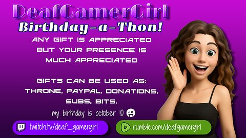 🔴[LIVE] Oct RCP #6💜 [English Chat] 😍Birthday-a-Thon! Random Games depend of request !💜