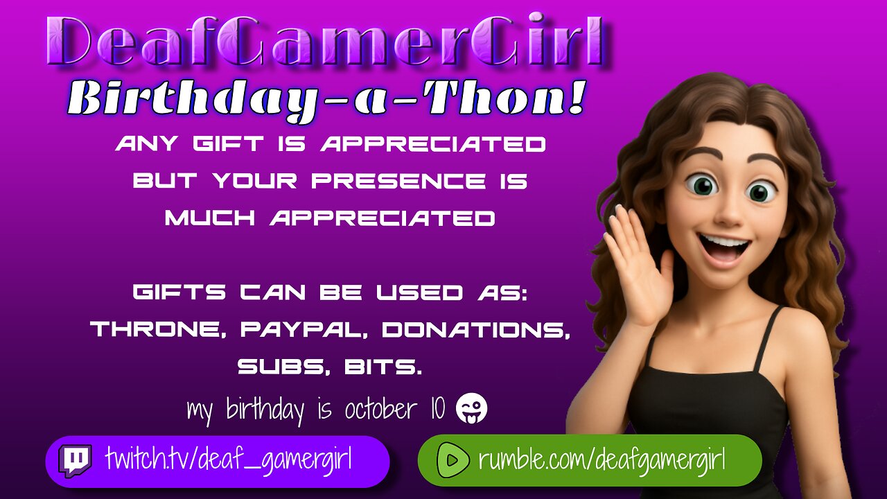 🔴[LIVE] Oct RCP #6💜 [English Chat] 😍Birthday-a-Thon! Random Games depend of request !💜