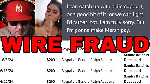 ETHAN RALPH COMMITS WIRE FRAUD & STILL OWES CHILD SUPPORT