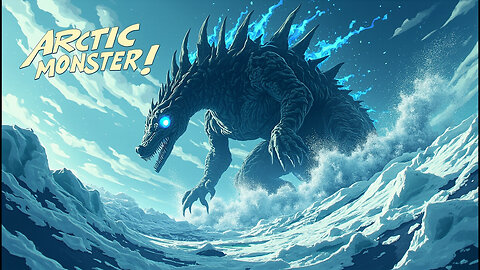 Portrait Format Superman Takes on a Frozen Dinosaur! The Arctic Giant