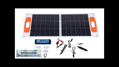 80W Monocrystal Solar Power Panel Folding Portable RV Trip Marine Boat Solar Review