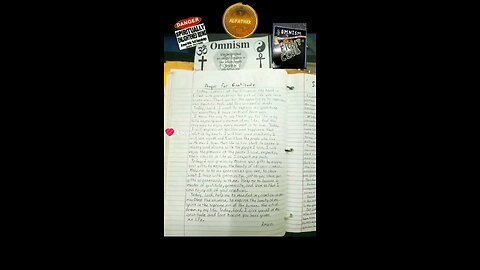 PRAYER FOR GRATITUDE! OMNISM BIBLE!