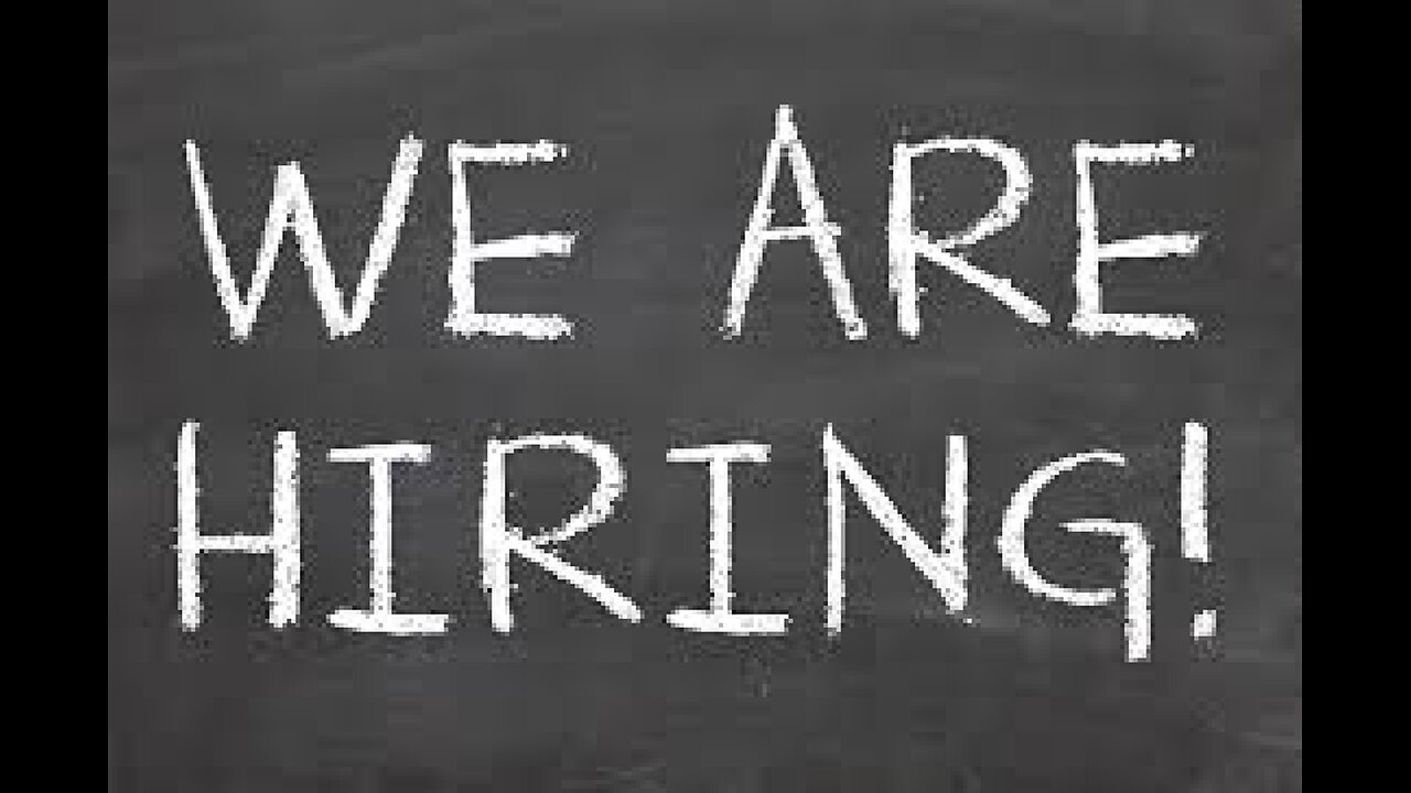 We Are Hiring!