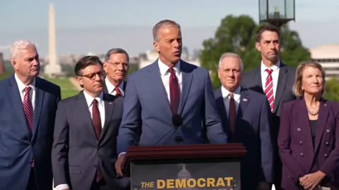 Sen John Thune Democrats Are Holding Americans Hostage