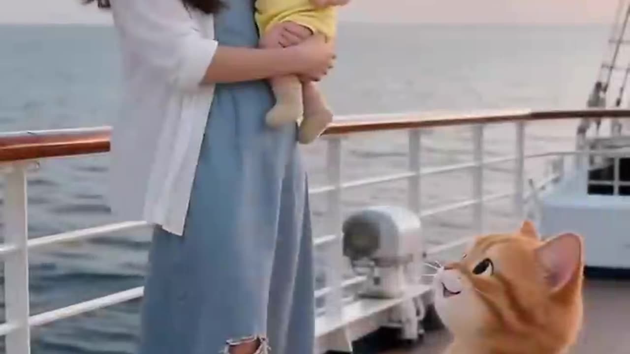 🐱 Brave Little Cat Rescues Drowning Baby! 💦 | Heartwarming Hero Story