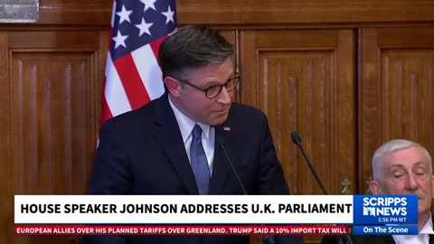 Johnson urges unity in first-ever US House speaker address to UK Parliament