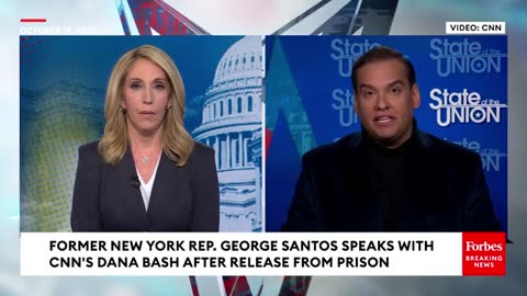 George Santos Stuns Dana Bash When He Reveals How He Learned About His Commuted Sentence