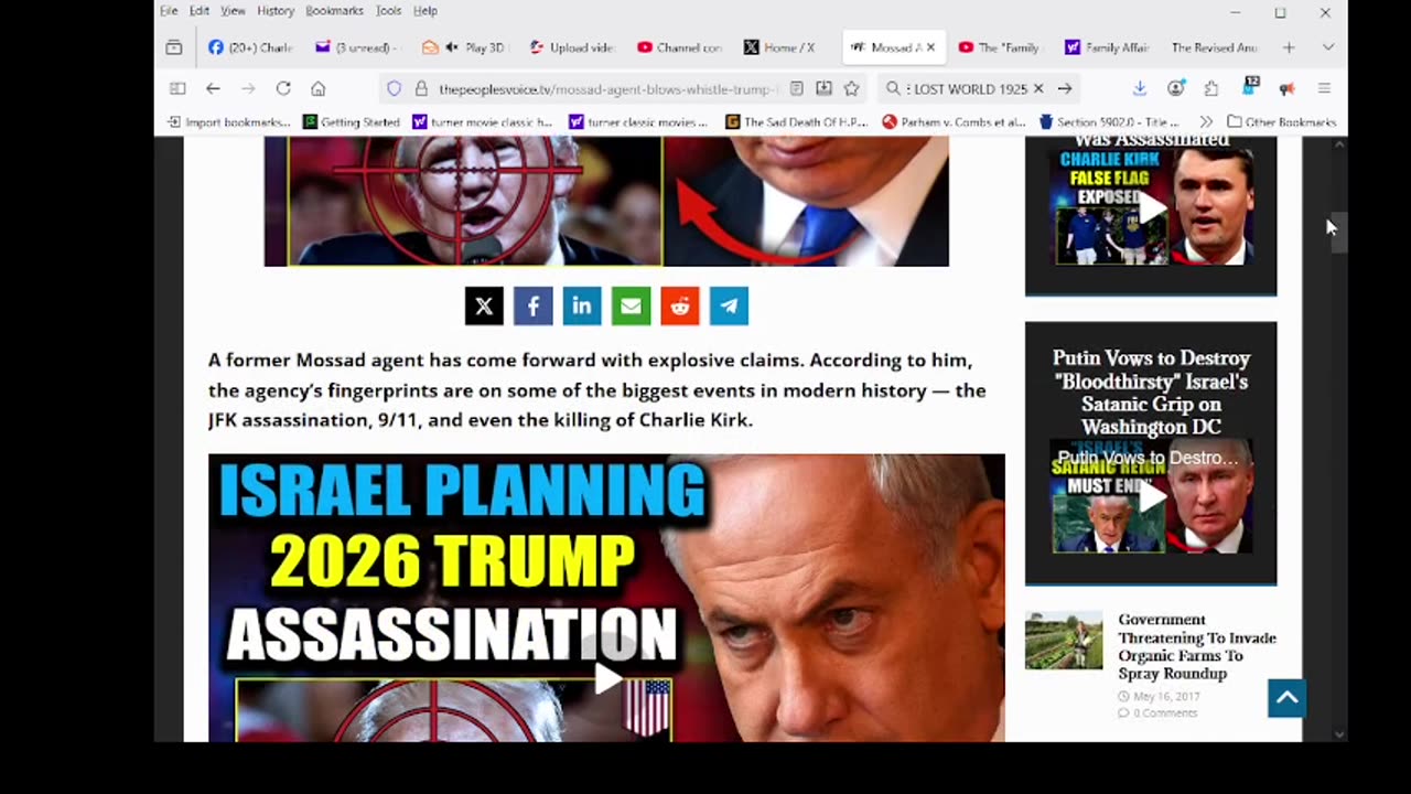 Mossad Agent Blows Whistle: ‘Trump Facing Assassination Before 2026 Midterms’