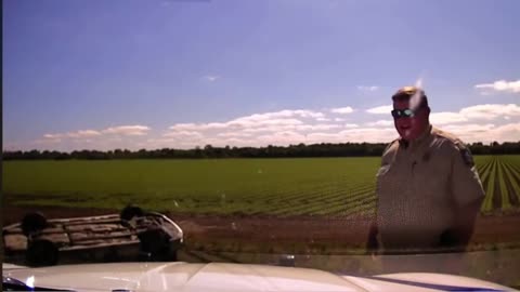 Police Pursuit Ends with Flipped Car after Pit Maneuver