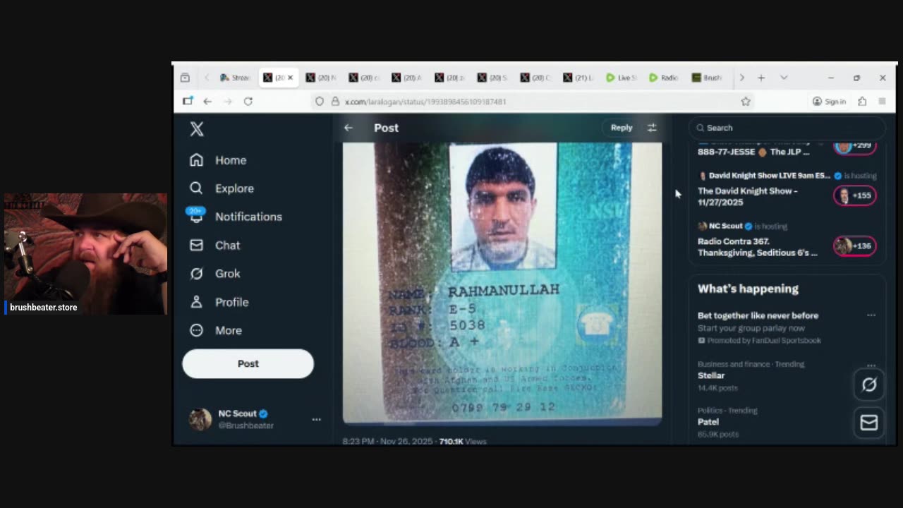 Radio Contra 367. Thanksgiving, Seditious 6's Chickens Coming Home to Roost and more