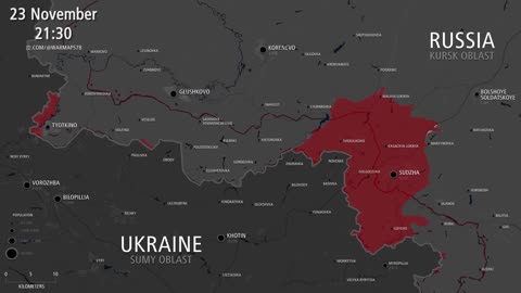 Ukrainian Invasion Of Kursk • Animated Map • 27 Jan 2025