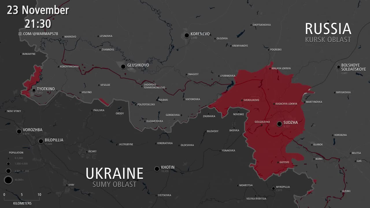 Ukrainian Invasion Of Kursk • Animated Map • 27 Jan 2025