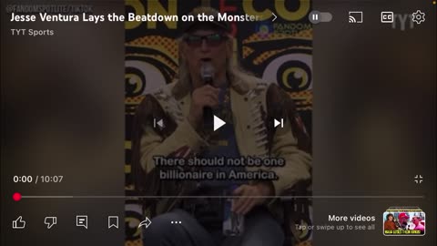 Jesse Ventura, speaking my word, almost word for word pt1