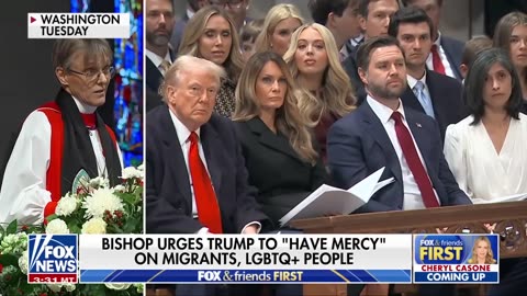 'Woke' bishop ignites viral FIRESTORM after targeting Trump at church