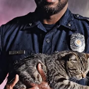 Stray Cat Saves a Police Officer from a Collapsing Bridge