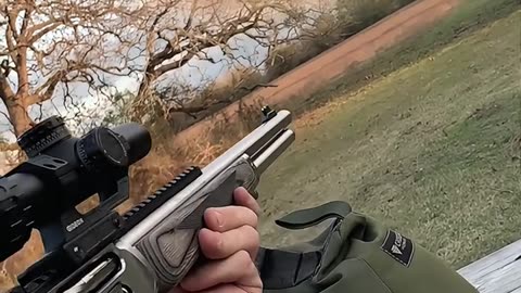 Marlin 1895 SBL #国外合法拍摄国内请勿模仿 #武器科普 #实弹射击 #男人减速带 #靶场射击