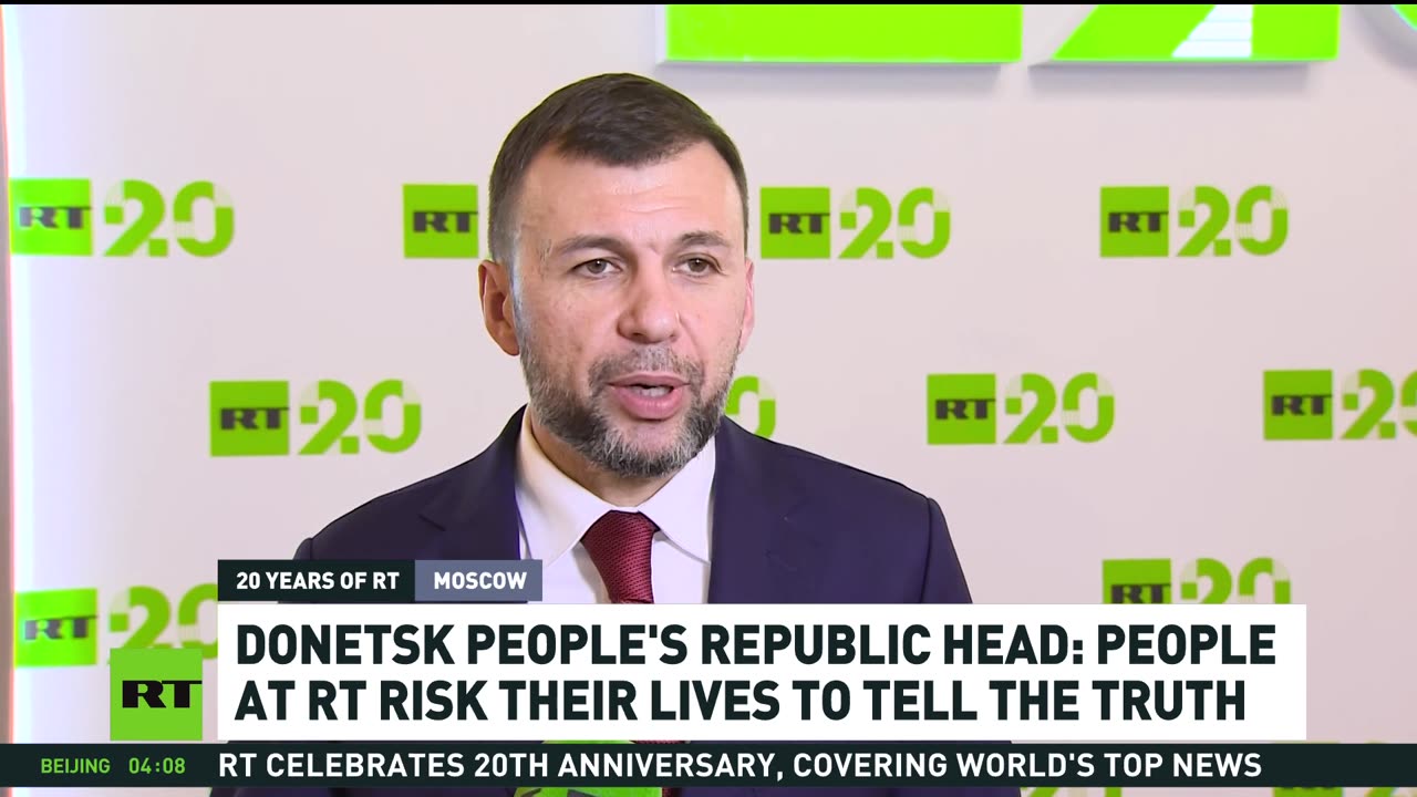 Thanks to RT, people in Donbass were finally heard — Denis Pushilin on 20 years of RT