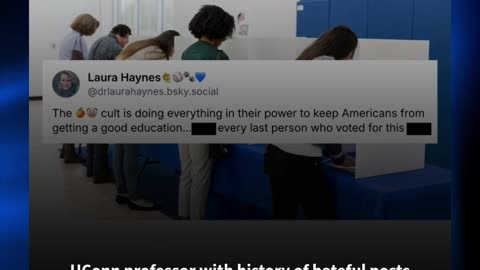 UConn professor with history of hateful posts drops f-bombs about Trump voters