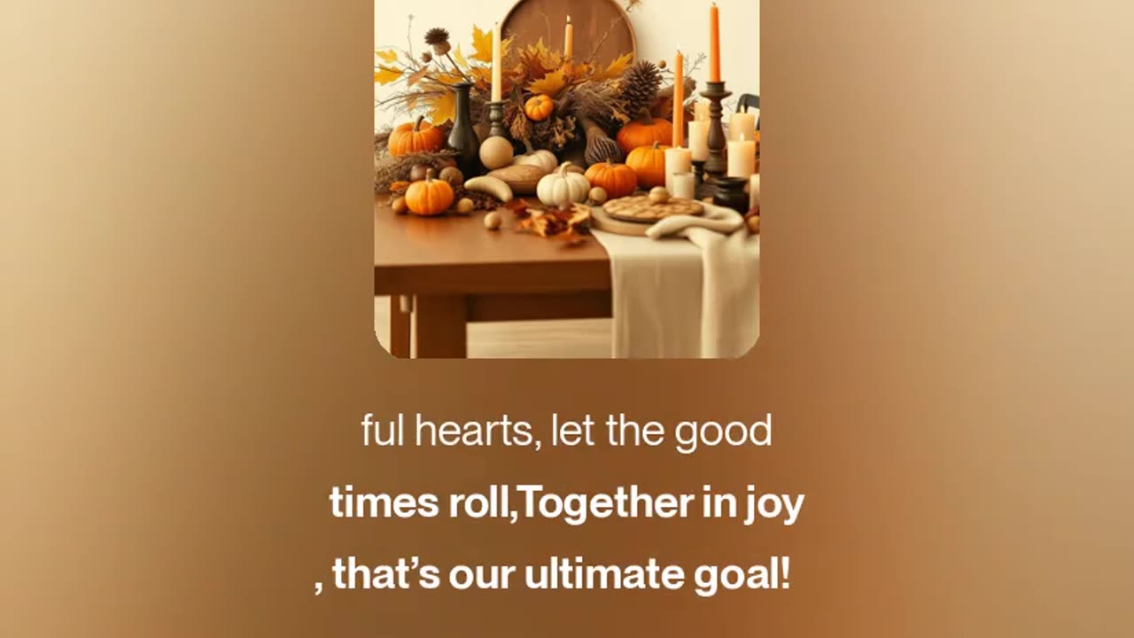 Thankful Hearts, Joyful Times!