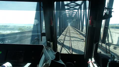 In cab view on the Tsukuba Express from Moriya