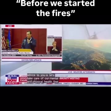 "Before we started the fires"