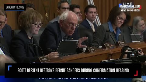 Scott Bessent Destroys Bernie Sanders During Confirmation Hearing