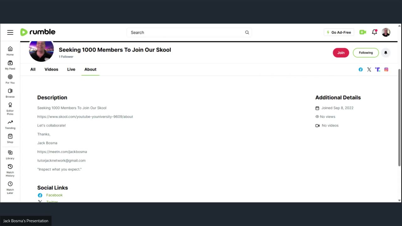 Seeking 1000 Members To Join Our Skool