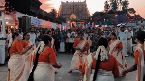 നവരാത്രി വിഗ്രഹങ്ങൾക്ക് സ്വീകരണം ശ്രീ പത്മനാഭസ്വാമിക്ഷേത്രം