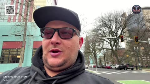 Anti American anti ice protest city hall Portland Oregon