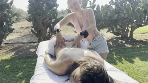 ASMR- Full Body Massage by an Expert in a Hidden Italian Garden