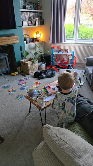 Little Wizard Turns on Lamps With Magic