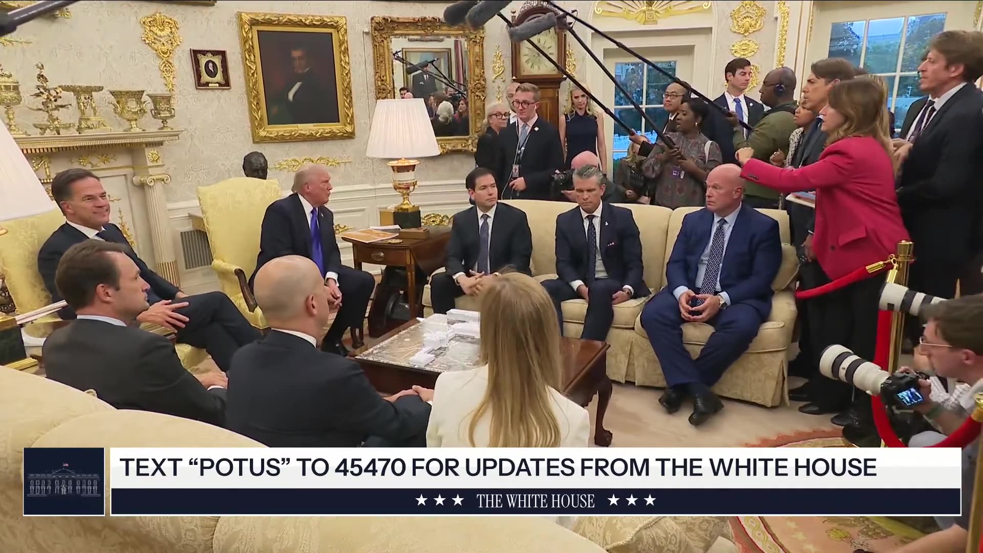 President Trump Meets with NATO Sec General Rutte