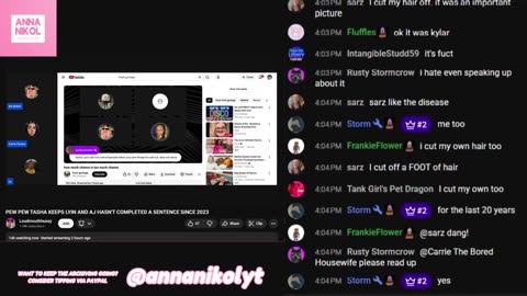 LoudMouthHussy Nov 7, 2025 'PEW PEW TASHA KEEPS LYIN AND AJ HASN'T COMPLETED A SENTENCE SINCE 2023'