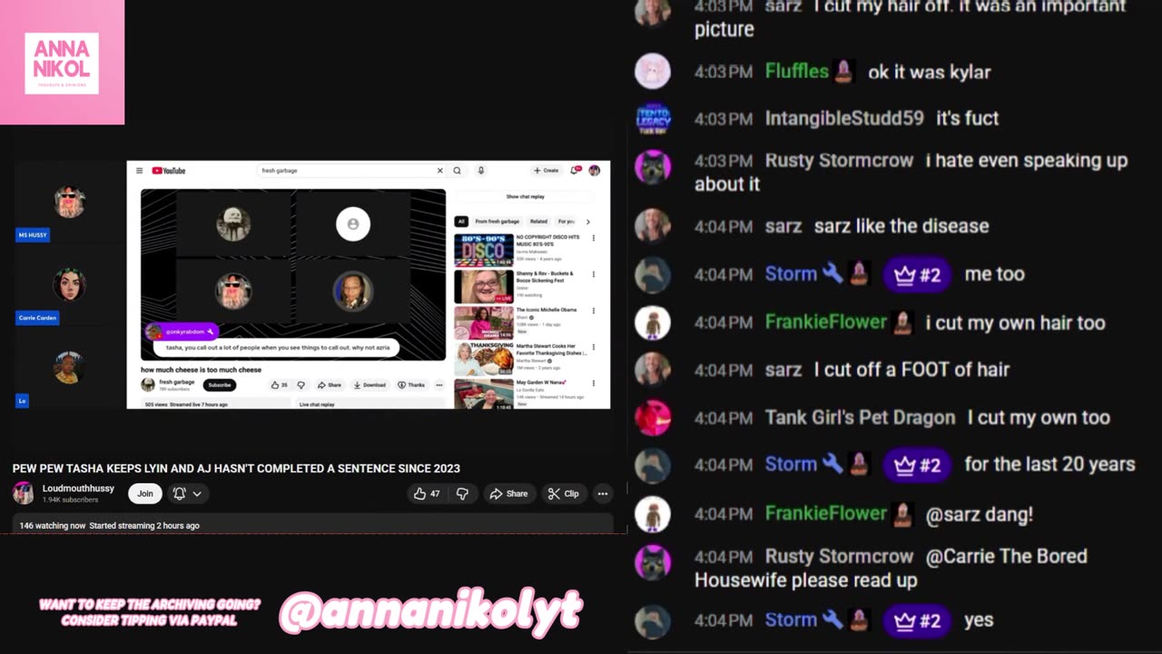 LoudMouthHussy Nov 7, 2025 'PEW PEW TASHA KEEPS LYIN AND AJ HASN'T COMPLETED A SENTENCE SINCE 2023'