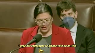 Rep. Rashida Tlaib Screams on House Floor Against Illegal Alien Deportation Bill