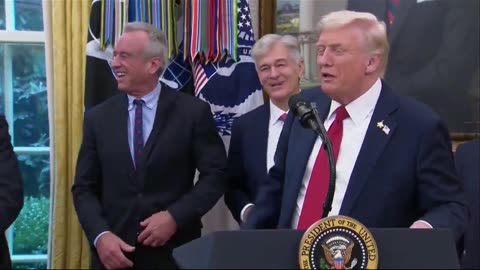 Trump Jokes About Catching COVID in Oval Office After Kennedy Sneezes 🤣 | #Trump #Politics