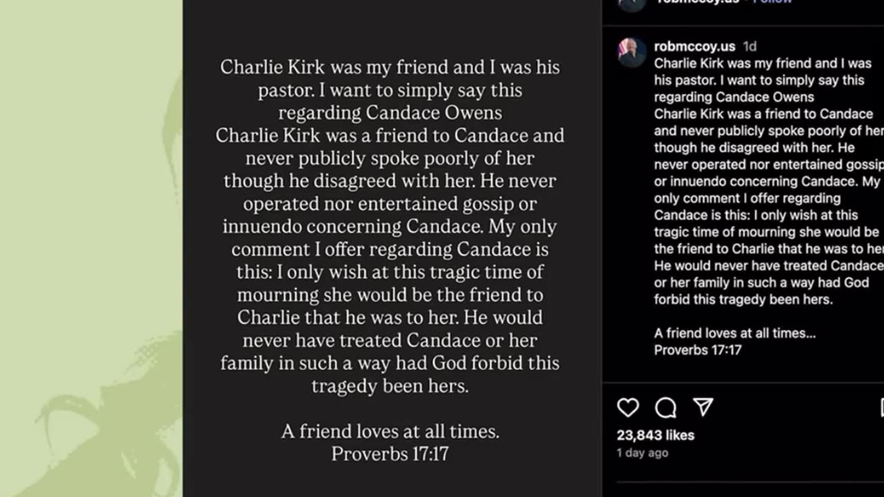 Candace Owens just showed the text messages from Charlie Kirk
