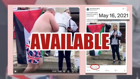 Fact Check: FAKE Video Shows Man In Union Jack Underpants Throwing Water Over Palestinian Protester
