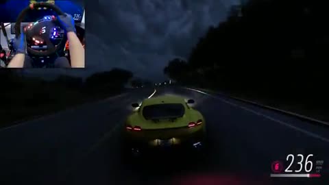 700HP Ferrari Roma - Forza Horizon 5 | Steering wheel gameplay