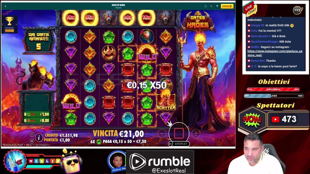 MERLIN in LIVE ore 21:00