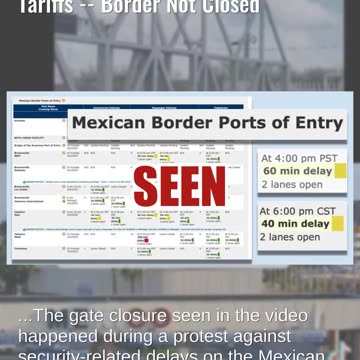 Fact Check: Old Video Of Mexican Border Closure NOT Related To U.S. Tariffs -- Border Not Closed
